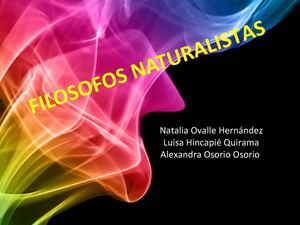 filosofia naturalista