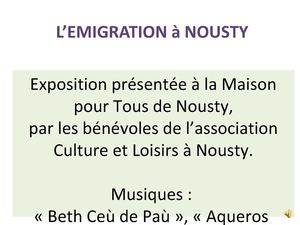 L'émigration à Nousty