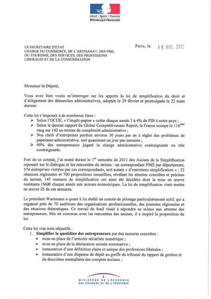 Mesures prises en faveur des entrepreneurs :