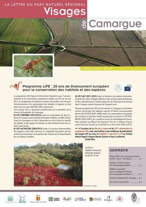 Lettre d'information du Parc naturel régional de Camargue mai-juin 2012