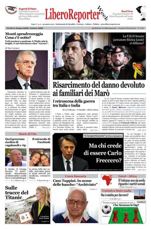 Week LiberoReporter - numero zero del settimanale interattivo di LiberoReporter - 23 marzo 2012