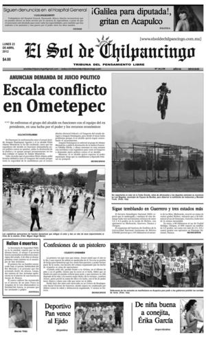 El Sol de Chilpancingo - 23 Abril 2012