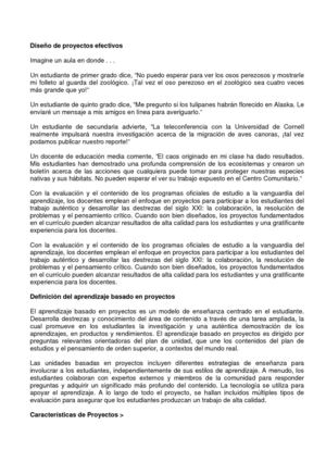 diseño de proyectos efectivos