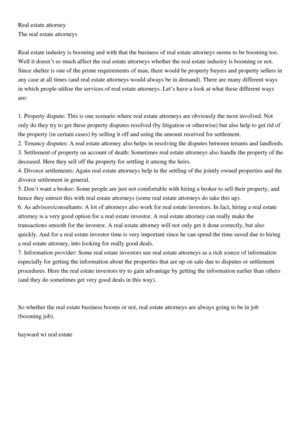 Real estate attorney