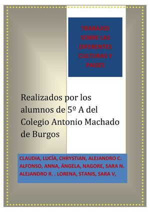 TRABAJOS SOBRE CULTURAS Y PAISES