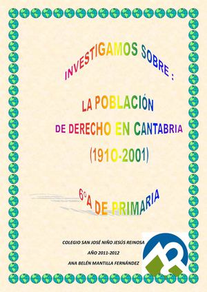 INVESTIGAMOS LA POBLACIÓN EN CANTABRIA.