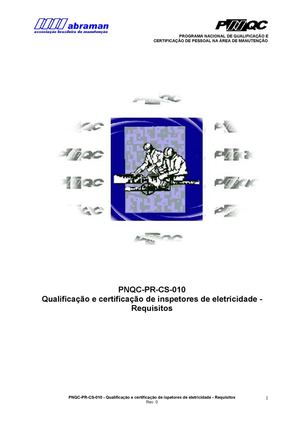9 NORMAS INSPETOR ELETRICA