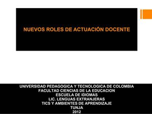 Nuevos roles actuación docente