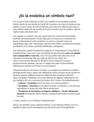 ¿Es la esvástica un símbolo nazi?
