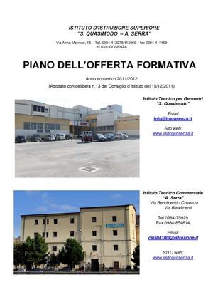 P.O.F. 2012 - I.I.S. ITCG COSENZA