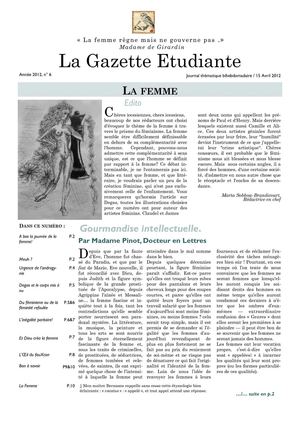 ICES - La Gazette étudiante, n° 6 - La Femme