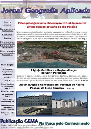 Jornal Geografia Aplicada - Abril 2012 Vol 6 Nº 3