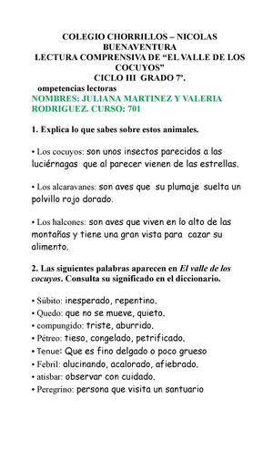 taller de comprensión 2