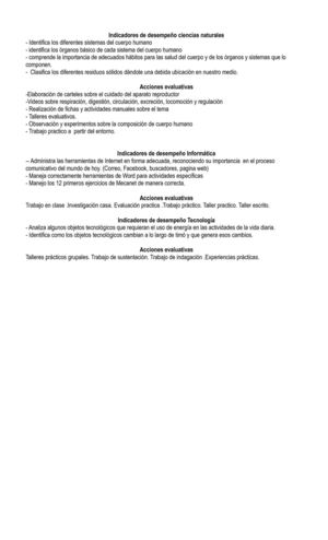 Indicadores de desempeño periódo 2