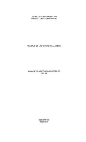 Las chicas de alambre