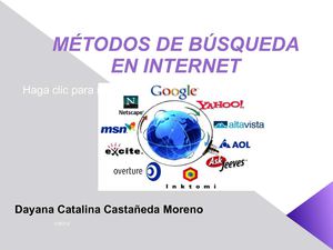 MÉTODOS DE BÚSQUEDA EN INTERNET