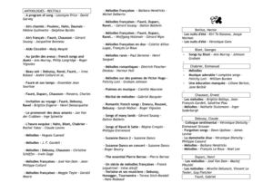 Mélodies françaises