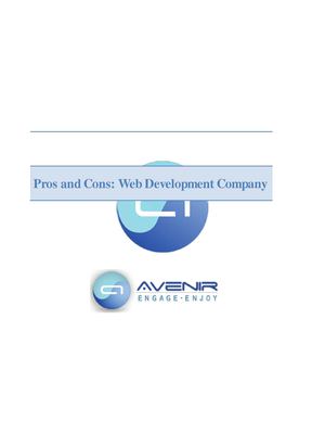 Pros And Cons Of Web Develpment company