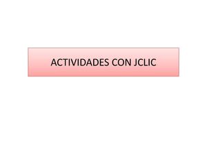 Actividades con JClic-compri