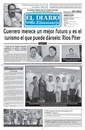 Edición Miércoles 25 de Abril de 2012