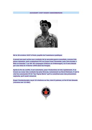 ADJUDANT-CHEF ROGER VANDENBERGHE