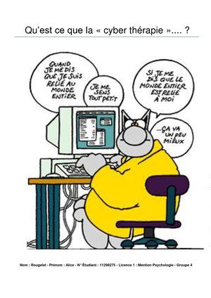 la cyber thérapie