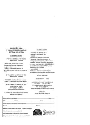Curso pesca