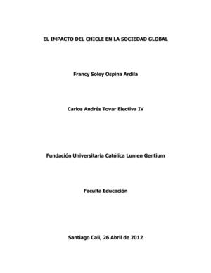 EL IMPACTO DEL CHICLE EN LA SOCIEDAD GLOBAL