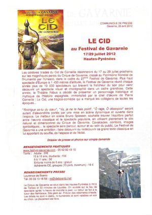 27e Festival de Gavarnie : le CID au programme 