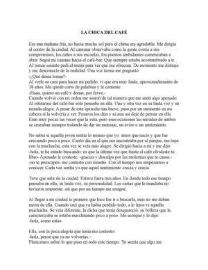 LA CHICA DEL CAFÉ