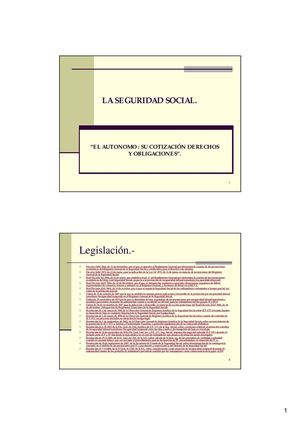 A SEGURIDADE SOCIAL - AUTÓNOMOS | DEÁN 
