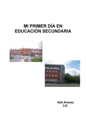MI PRIMER DÍA EN SECUNDARIA