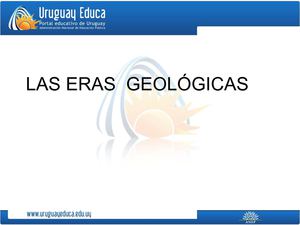 LAS ERAS GEOLÓGICAS.