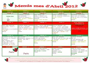 MENU ABRIL