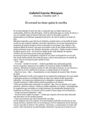 EL CONOREL NO TIENE QUIEN LE ESCRIBA.