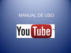 MANUAL DE USO YOUTUBE