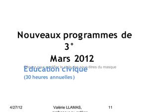 Education Civique - La Défense
