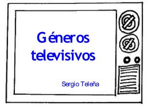 Generos televisivos