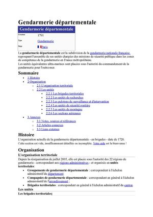 Gendarmerie départementale
