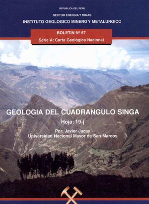 Geología - Cuadrangulo de Singa (19j),1996