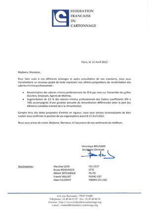 COURRIER SYNDICATS - avril 2012