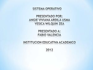 SISTEMA OPERATIVO