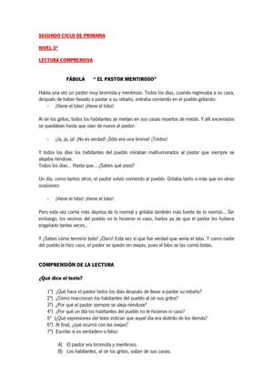 El pastorcito mentiroso