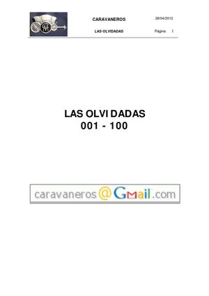 CARAVANEROS. Memoria. Las Olvidadas 001-100
