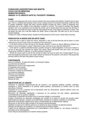 Paciente terminal  Caso 14