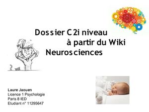 Wiki neurosciences C2i