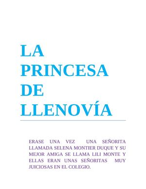 la princesa de llenovia