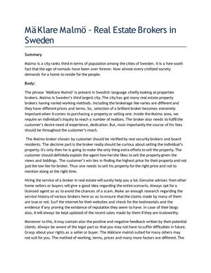 MäKlare Malmö - Real Estate Brokers in Sweden