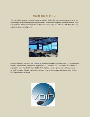 How to become an ITSP - Voip 