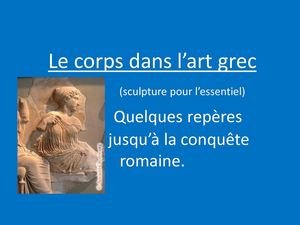 Quelques repères dans la sculpture grecque